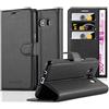 Cadorabo Custodia Libro per Samsung Galaxy J5 2016 in NERO CARBONE - con Vani di Carte, Funzione Stand e Chiusura Magnetica - Portafoglio Cover Case Wallet Book Etui Protezione