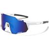 YQBFTC Occhiali da Sole Sportivi Polarizzati,Occhiali da Ciclismo Antivento Uomo e Donna,UV400 Occhiali Veloci Uomo,Occhiali Bici Polarizzati Sportivi per Ciclismo,Motociclismo,Corsa,Sci,Alpinismo(A)
