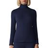 Intimitaly Liabel - Lupetto Donna Caldo Cotone Pacco da 2 | Dolcevita Invernale | Maglia Collo Alto Caldo Cotone Interlock | (Grigio Fumo, XL)