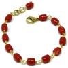 DodiGioielli.it DodiGioielli Bracciale Rosario Donna con Barilotti Pasta di Corallo Rosso