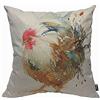 Mugod Popolare Acquerello Gallo Cuscino Tiro Copertine Arte Colorato Cuscino di Pollo Cuscino per Uomini Donne Decorativo Casa Divano Sedia 45x45cm/18x48 Pollici