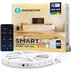 Aigostar Striscia LED Alexa, RGBIC, 10M(30LEDs/M), 24W, Striscie LED Smart con Controllo Segmenti, Sync Musica, Colore Fai da te per Camera, Festa, Bricolage, Decorazione della Casa, Gaming