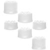 Szaerfa 6PCS Grip Set Joystick Cap Tappo del bastone analogico per PS5 Pro/PS5 slim/PS5, controller analogico Gamepad sollevato antiscivolo impugnature del bastone del pollice bastoni Cover (Bianco)