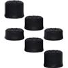 Szaerfa 6PCS Grip Set Joystick Cap Tappo del bastone analogico per PS5 Pro/PS5 slim/PS5, controller analogico Gamepad sollevato antiscivolo impugnature del bastone del pollice bastoni Cover (Nero)