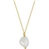 HeyMeili Collana di perla barocca d'acqua dolce in argento placcato in oro per donna gioielli ciondolo collane regalo