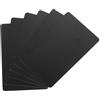 QUARKZMAN 20pz Carte PVC Vuote, 15Mil Carte in Plastica di Qualità Grafica Lucide Impermeabili per Stampante Badge ID Fotografico, Nero
