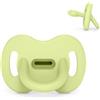 Suavinex, Ciuccio Tutto in Silicone, per Bambini 6/18 Mesi e Neonati, Ciuccio con Tettarella Fisiologica Sx Pro, Super Morbido e Flessibile, Ideale per Dormire, Color Essence, Lime
