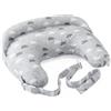 Chicco Boppy Cuscino Allattamento Deluxe, Supporto per Allattamento al Seno e con Biberon, Forma Ergonomica con Supporto per Mamma e Bambino, Imbottitura Piena, Sfoderabile e Lavabile in Lavatrice, 0M+