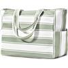 oscaurt Borsa da spiaggia grande da donna, borsa a tracolla, borsa da spiaggia, borsa da viaggio, borsa sportiva, borsa da bagno, borsa da sauna, regalo per donne, Verde chiaro-b, xxl, Contemporaneo
