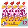 Wc Net - Limited Edition Pink Joy, Detergente Liquido per Sanitari, Essenza Peonia e Muschio Bianco, Prevenzione Calcare e Igienizzante per WC, 700 ml x 12 Confezioni