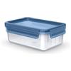 Emsa Clip & Close Eco N1171400 - Contenitore salvafreschezza, 1 l, ecologico, a prova di perdite, igienico, adatto al microonde, congelatore, lavastoviglie, senza BPA, colore: Blu