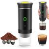 UOEONR Macchina per caffè portatile, per caffè espresso e riscaldamento elettrico da viaggio, per 12 V auto e campeggio, caffettiera per campeggio, macchina da caffè portatile da viaggio, capsule caffè caffè