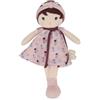 KALOO Tendresse, La mia prima bambola di stoffa Léonie, Bambola di pezza da 25 cm, Vestito in velluto a coste, Graziosa scatola regalo, Nastro personalizzabile, Dalla nascita, K200017, 25cm, Leonie