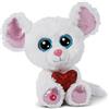 NICI Glubschis: l'Originale - Topo Glubschis Luvi Nubi 15cm I Pupazzo Seduto con Grandi Occhi Luccicanti I Morbido Animale di Pezza per gli Amanti dei Peluche - 47880