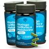 RedMoringa Integratore Melatonina per Dormire con Griffonia 5-HTP | 100% Naturale per Sonno e Rilassamento | Melatonina, Griffonia, Moringa, Escolzia, Valeriana e Melissa | 180 Capsule (6 mesi) - RedMoringa