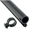 jackfru Guarnizione per finestra tipo O, 10 m, guarnizione per porta, balcone, lucernario, parabrezza, finestra in plastica (nero, 10 mm)