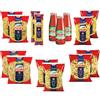 DIVELLA BOX FAMIGLIA KIT 12 CONFEZIONI DI PASTA DA 500gr (FARFALLE, ORECCHIETTE, TAGLIATELLE, ROTELLE, SPAGHETTI RISTORANTE, TOFE) + 3 BOTTIGLIE DI PASSATA DI POMODORO DA 640gr