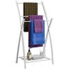 Avilia Porta Asciugamani a 3 sbarre in Acciaio Inox | Ampio Spazio | Bianco | 50.5x99x41cm