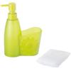 Avilia Dispenser per Sapone Liquido Elegante con Design Floreale in Plastica di Alta Qualità e Capacità di 500 ml - Accessorio Chic per la Tua Casa