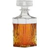 Provance Caraffa da whisky in vetro con chiusura 900 ml per whisky, decanter in vetro, cognac Scotch Brandy Sherry, chiusura in vetro, contorni, altezza x larghezza x profondità 23,5 x 9 x 9 cm