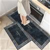 7VSTOHS Set di Tappetini da Cucina Antiscivolo in 2 Pezzi, Tappetini e Tappeti Moderni Lavabili per Corridoio, Sala da Pranzo e Ingresso, 40x60cm + 40x120cm