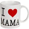 BLUECHOLON Tazza Colazione in Ceramica per Mamma e Papà - Super Mamma (I Love Mama)
