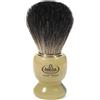 Omega Pennello da barba Omega in tasso Nero con manico in resina e supporto.