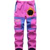 NCTCITY Bambino Pantaloni Trekking Ragazzi e Ragazze Invernali Impermeabile Antivento Traspiranti Pantaloni da Sci Neve Arrampicata Softshell Pantaloni Escursionismo Caldo Sport All'aperto