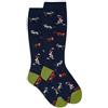 Gallo Calze lunghe bambino blu fantasia gatti con topini e gomitoli