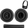 Erioscar 1 Paio Cuscinetti Cuffie e 1 Archetto di Ricambio per JBL Tune600 T500BT T450 T450BT JR300BT, (Non Compatibili con Tune600btnc) Copri Padiglioni Cuffie Universali 70mm con Memory Foam