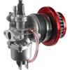 JRL Filtro dell'aria Stack Carburatore per 2 tempi da 47 cc e 49 cc, per mini ATV, quad, moto da cross, tasca per bici da cross (rosso)