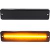 Baceyong 2pz 8-15V LED Sidelight Light J-eep W-rangler YJ 1987-1995 sostituto, lente fumata impermeabile per auto parafango anteriore indicatore paraurti, ambra
