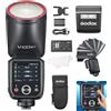 Godox V100C V100-C - Flash Speedlite a testa tonda per fotocamere Canon EOS TTL HSS 1/8000s 2.4G 100Ws con schermo Toch (V100 C)
