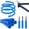 tintoke 2 Pezzi Cavo Freno Bici，1.5 M/Lotto Telaio della Bici Interno，Alloggiamento Ammortizzatore 6mm Schiuma，Adatto per Tubi di Trasmissione/Freno/Idraulici di Biciclette con Un Diametro Esterno Entro 6 mm