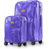 CRASH BAGGAGE Icon Set | 2 Trolley rigidi da Viaggio (S + L) Bagaglio a mano e Valigia di Design Italiano con Chiusura TSA Certificata e 4 Ruote girevoli 100% in Policarbonato Lavanda