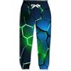 RAISEVERN Pantaloni Blu Ragazzo Cool 3D Tuta Sportiva Divertente Bambino Stampa Ragazza Smog Jogger Adolescenti Festa Regalo, 9-12 Anni