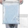 GESDYO 20 sacchetti grandi per vestiti da viaggio, trasparenti, impermeabili, richiudibili, adatti per trapunte, coperte, vestiti, 50 x 60 cm