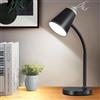 GyroVu Lampada da Scrivania LED, Lampada da Lettura Dimmerabile con Tocco per Dormitorio, Ufficio e Casa, Lampada da Tavolo con Gooseneck Flessibile per Studio, Comodino Camera da Letto, Colore Nero