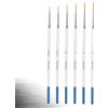 Himmlfel Rigger Brush Set, 6 pezzi di pennelli Rigger per dipingere linee sottili e lunghe, lame d'erba, capelli e altro. Pennelli per pittura acrilica, acquerello, olio e guazzo