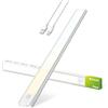 Brendz LED Sottopensile Cucina, Luce Ricaricabile, 40cm, USB-C, 2200mAh, 3 Temperature di Colore, Dimmerabili, Magnetica, Luci LED Cucina Sottopensile Senza Fili, Puyo Argento