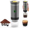 UOEONR Macchina per caffè portatile, per caffè espresso e riscaldamento elettrico da viaggio, per 12 V auto e campeggio, caffettiera per campeggio, macchina da caffè portatile da viaggio, capsule caffè
