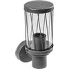 GTV - Lampada da giardino KERTA | Luci per esterni | Lampade per giardino | E27, MAX.12 W, AC220-240 V, IP44 | Lampada da parete