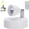 Generic Faretti decorativi a LED per vasi - Illuminazione senza fili per piante, Illuminazione interna rotante con telecomando | Illuminazione ambientale della stanza, illuminazione