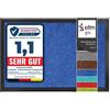 etm Tappeto Ingresso Casa - Zerbino Asciugapassi per Interno ed Esterno - Tappeto Entrata Assorbente in Vari Colori - Blu - 90x120 cm
