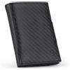 DONBOLSO Portafoglio NextGen - Portafoglio Uomo con Portamonete - Portafoglio Uomo Pelle con Protezione RFID - Custodisce Fino a 11 Carte - Slim Portafoglio per Uomo - Carbonio