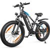 VARUN Bici Elettrica, 26 *4.0 Fat Tire Bicicletta Elettrica Uomo Donna con Motore 250W, 𝟖𝟎𝐍𝐌, 48V/16Ah Batteria, Ebike Mountainbike con 7 Velocità, LCD Display, Autonomia 𝟔𝟎-𝟏𝟓𝟎𝐊𝐌