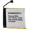 vhbw batteria compatibile con Motorola Moto 360 smartwatch orologio bracciale fitness (370mAh, 3,8V, Li-Poly)