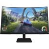 HP X32c Gaming Monitor, Schermo Curvo da 31,5 pollici, Pannello VA 16:9 FHD 165Hz, 1 ms, Antiriflesso, 400 nits, 3000:1, AMD FreeSync, Low Blue Light, VESA 10x10 cm, HDMI 2.0, Displayport 1.4, Nero