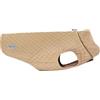 Record - Impermeabile per Cani Brandy. Cappotto con chiusura con Velcro ed Elastici Regolabili per Zampe. Cappottino invernale per cani caldo e comodo | Beige, L, Lunghezza dorso 45 cm