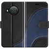 BoxTii Cover per Nokia X20 / Nokia X10, Custodia in PU Pelle Portafoglio per Nokia X20 / Nokia X10, Magnetica Cover a Libro con Slot per Schede, Nero